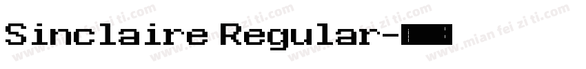 Sinclaire Regular字体转换